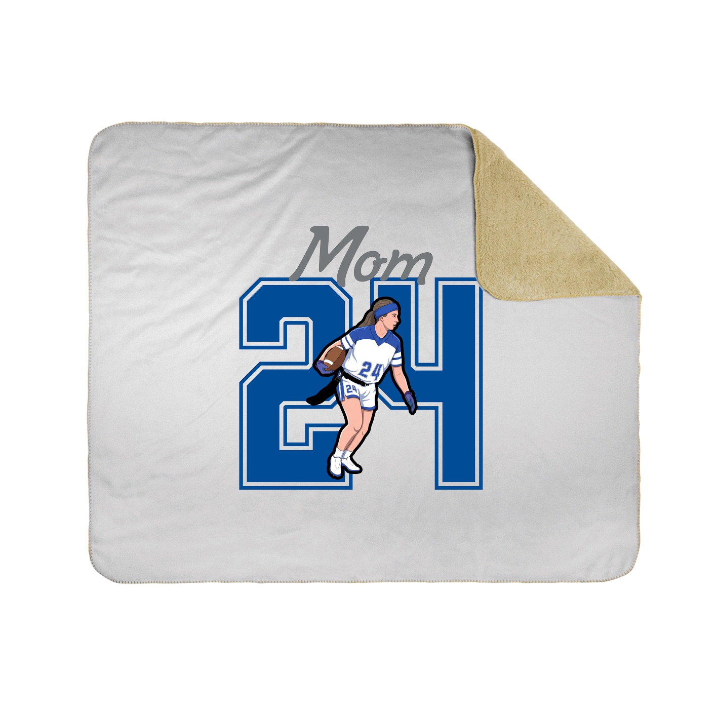 Throw Blanket — Mothers Day Shirsey in White