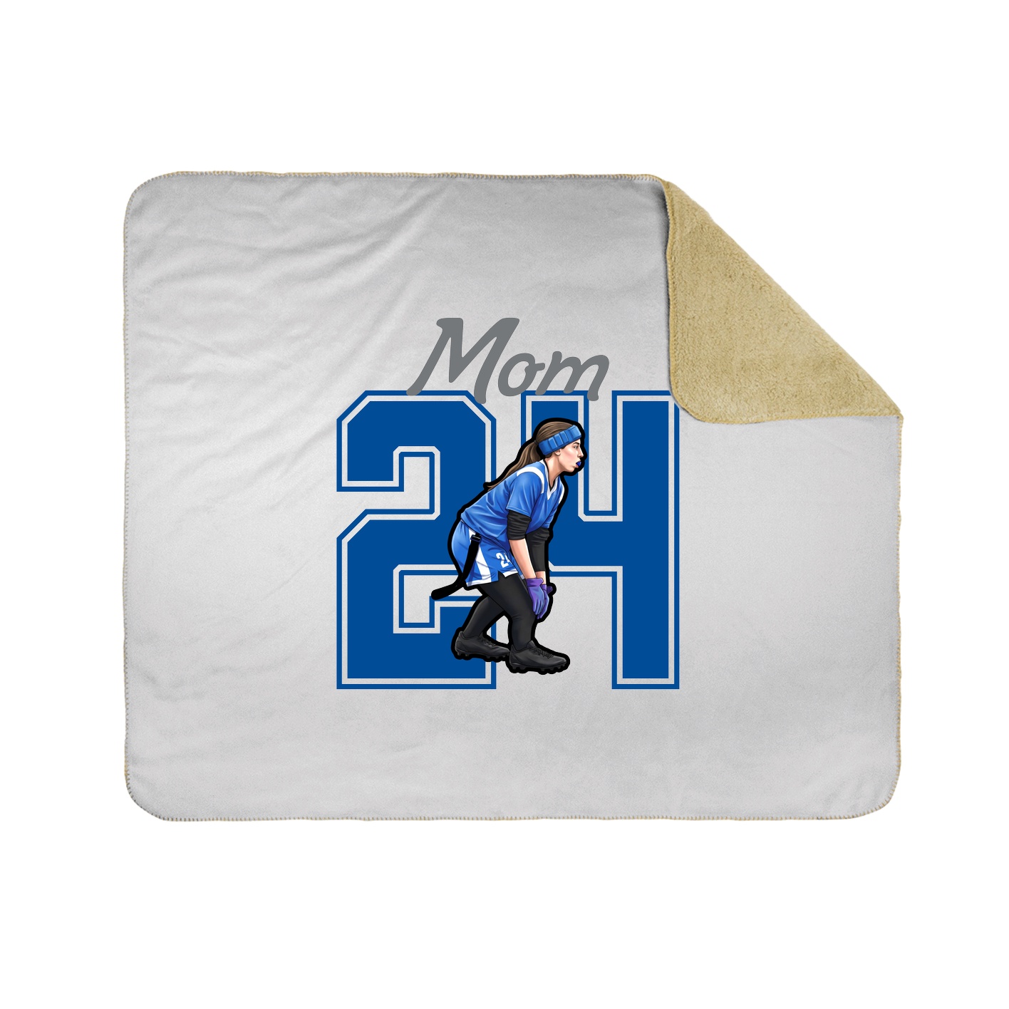 Throw Blanket — Mothers Day Shirsey in White