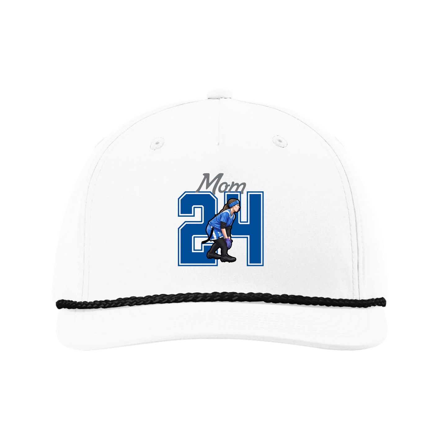 Five-Panel Classic Rope Cap — Mothers Day Shirsey in White