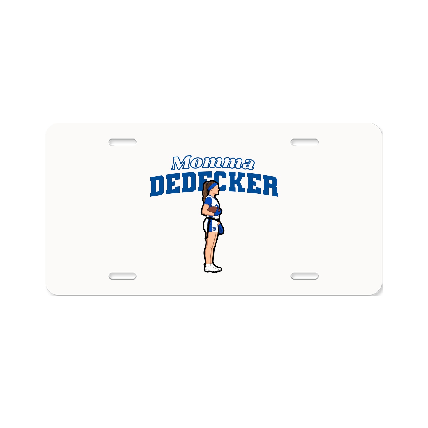 License Plate — Mothers Day Block in Classic