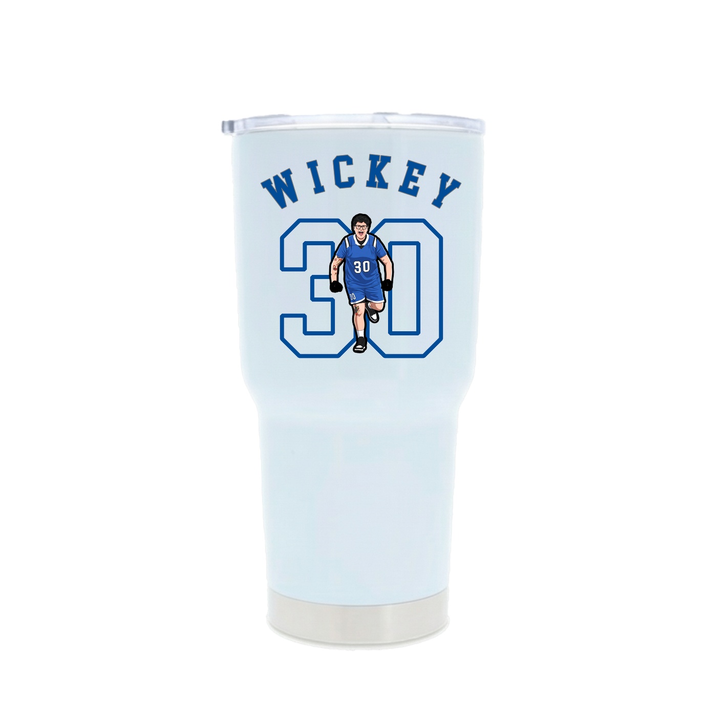 30oz Stainless Steel Tumbler — Shirsey Arch in White