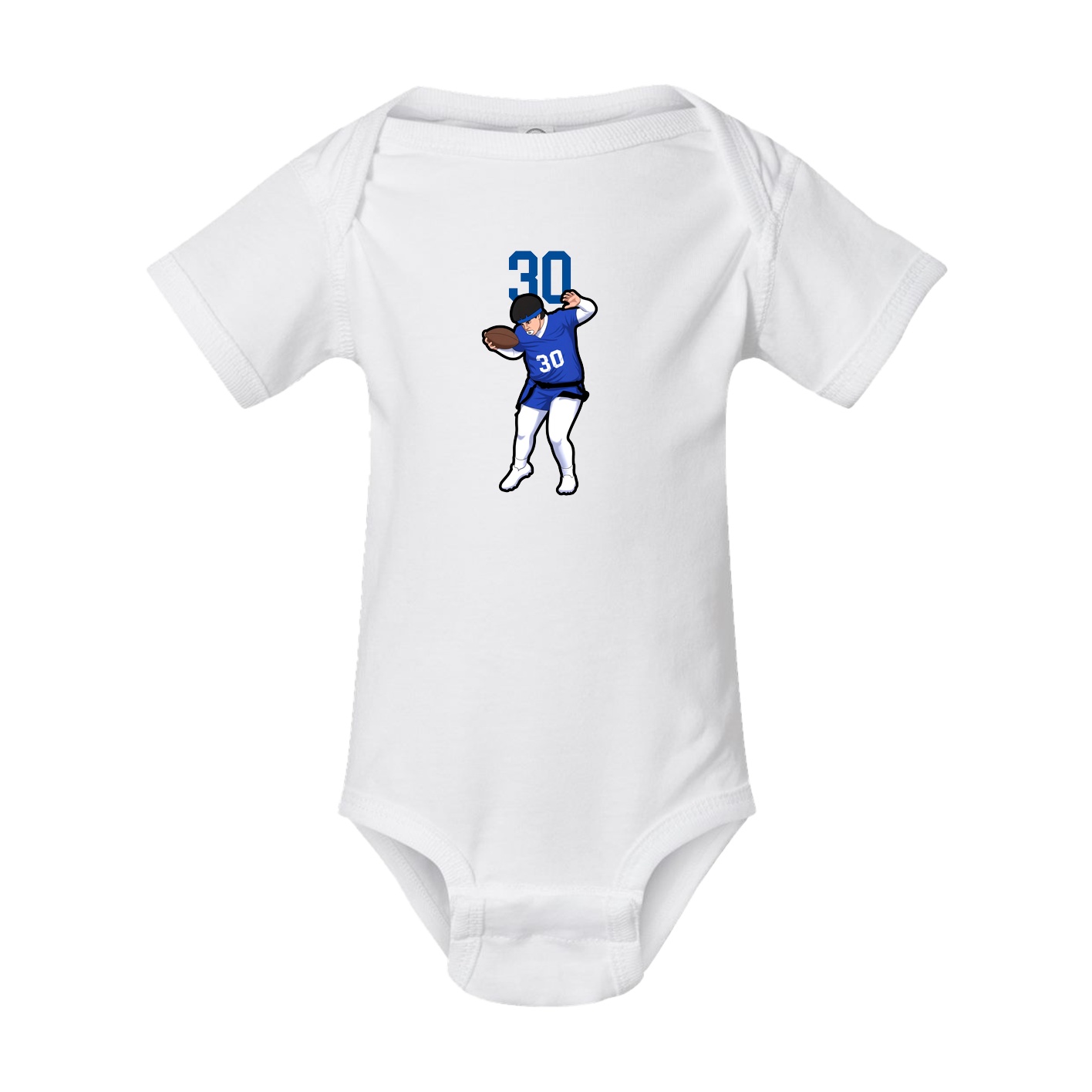 Baby Onesie — Number Top in White