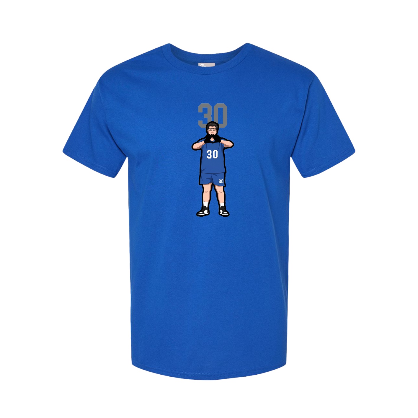 Youth Tee — Number Top in Royal