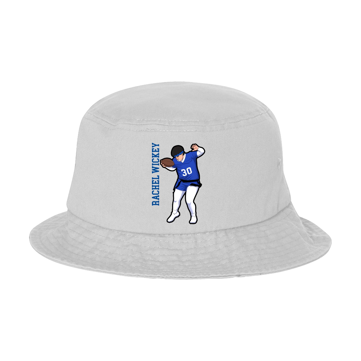 Bucket Cap — Name Vertical in White