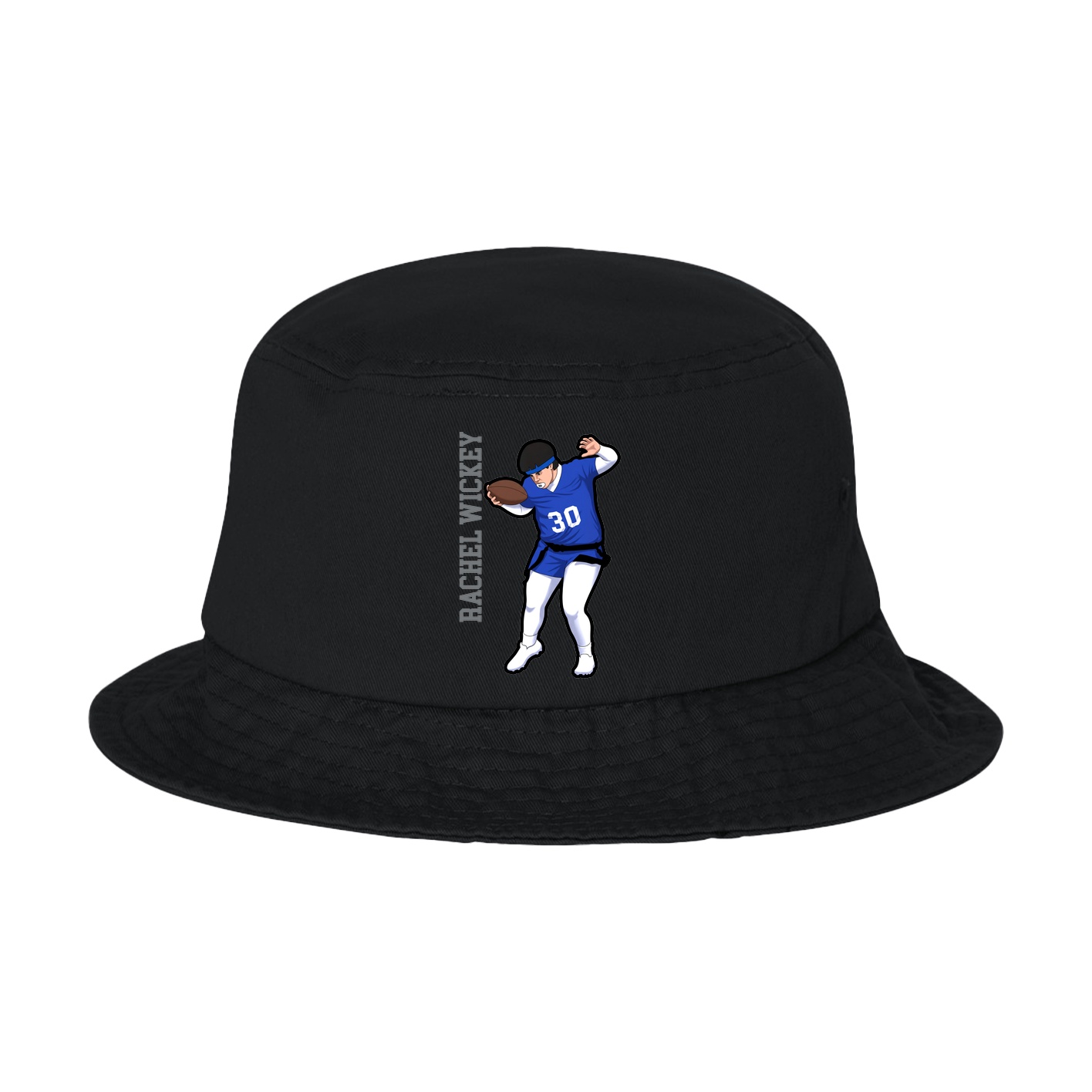 Bucket Cap — Name Vertical in Black