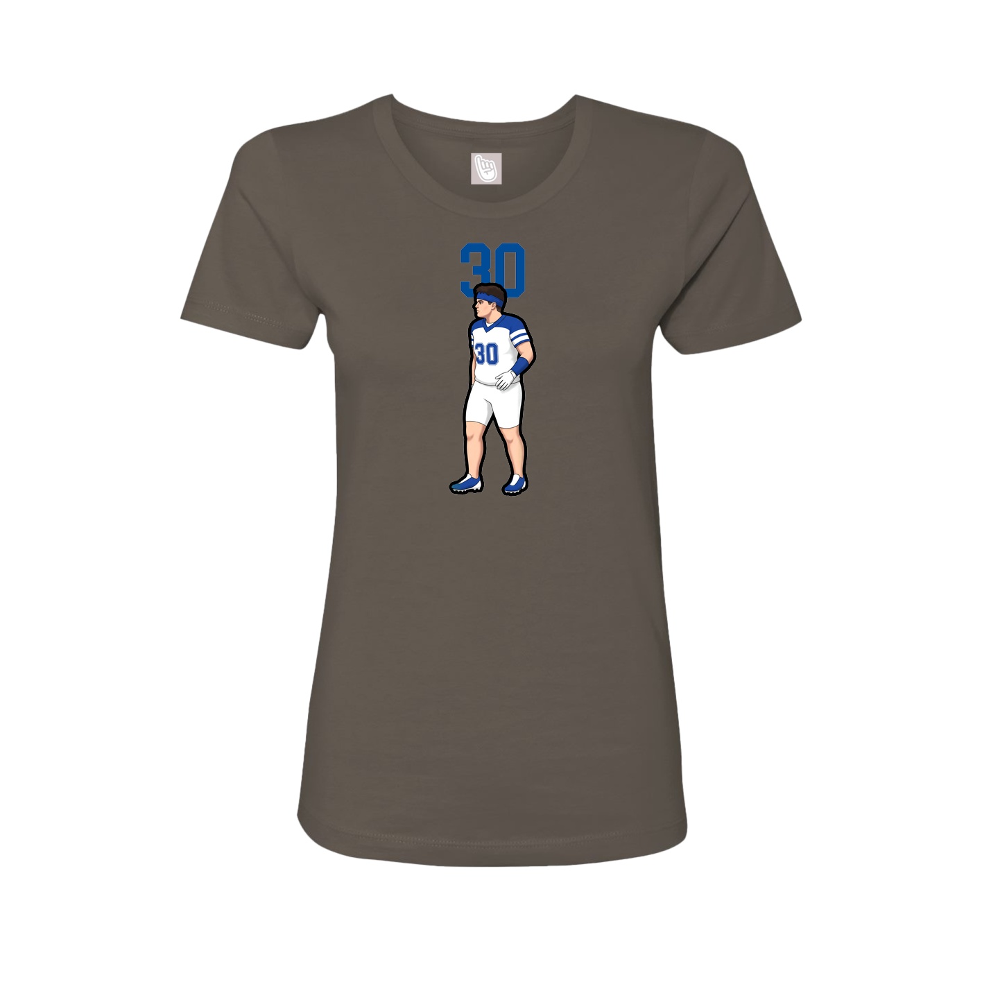 Womens Tee — Number Top in Grey