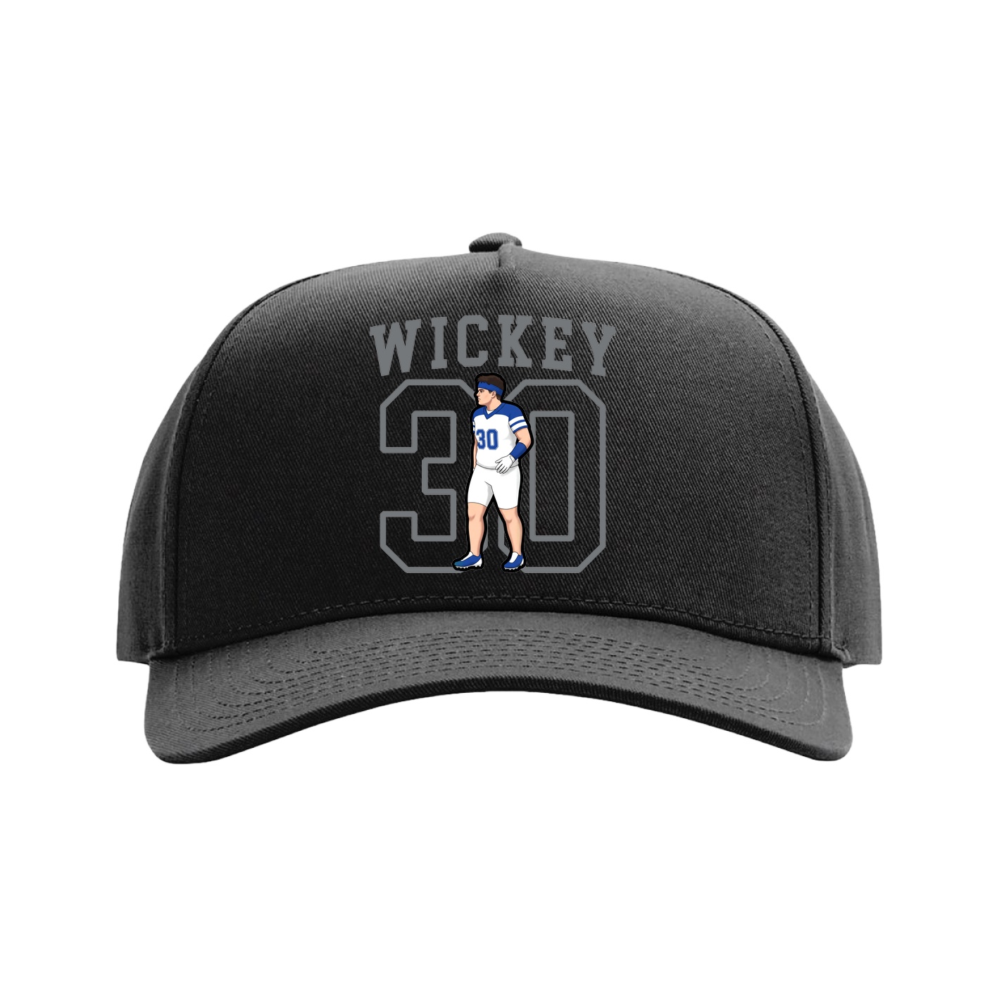 Full Fabric Five-Panel Champ Cap — Shirsey in Black
