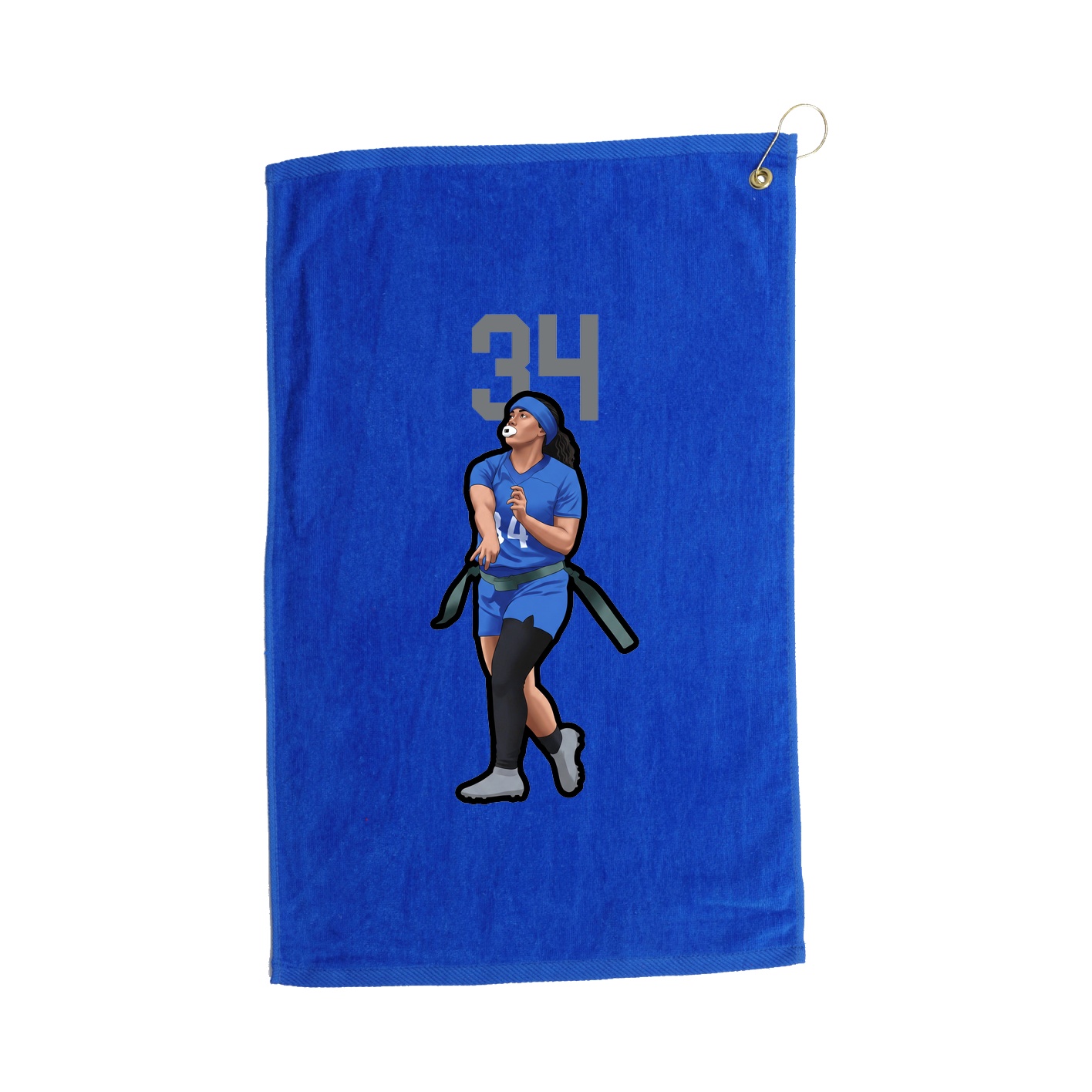 Golf Towel — Number Top in Royal