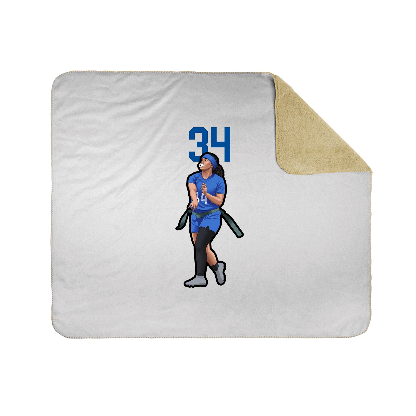 50x60 Sherpa Lined Throw Blanket