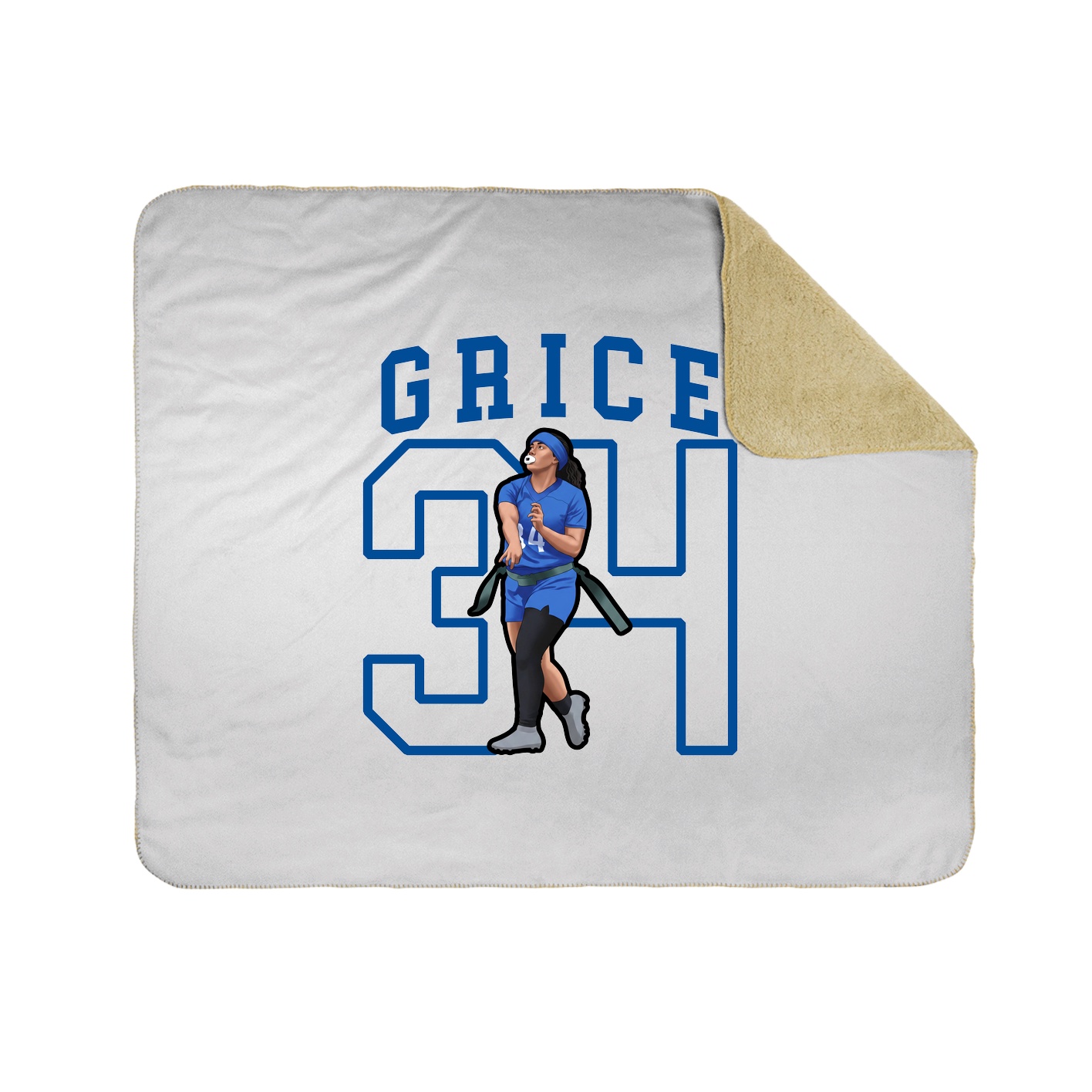 50x60 Sherpa Lined Throw Blanket