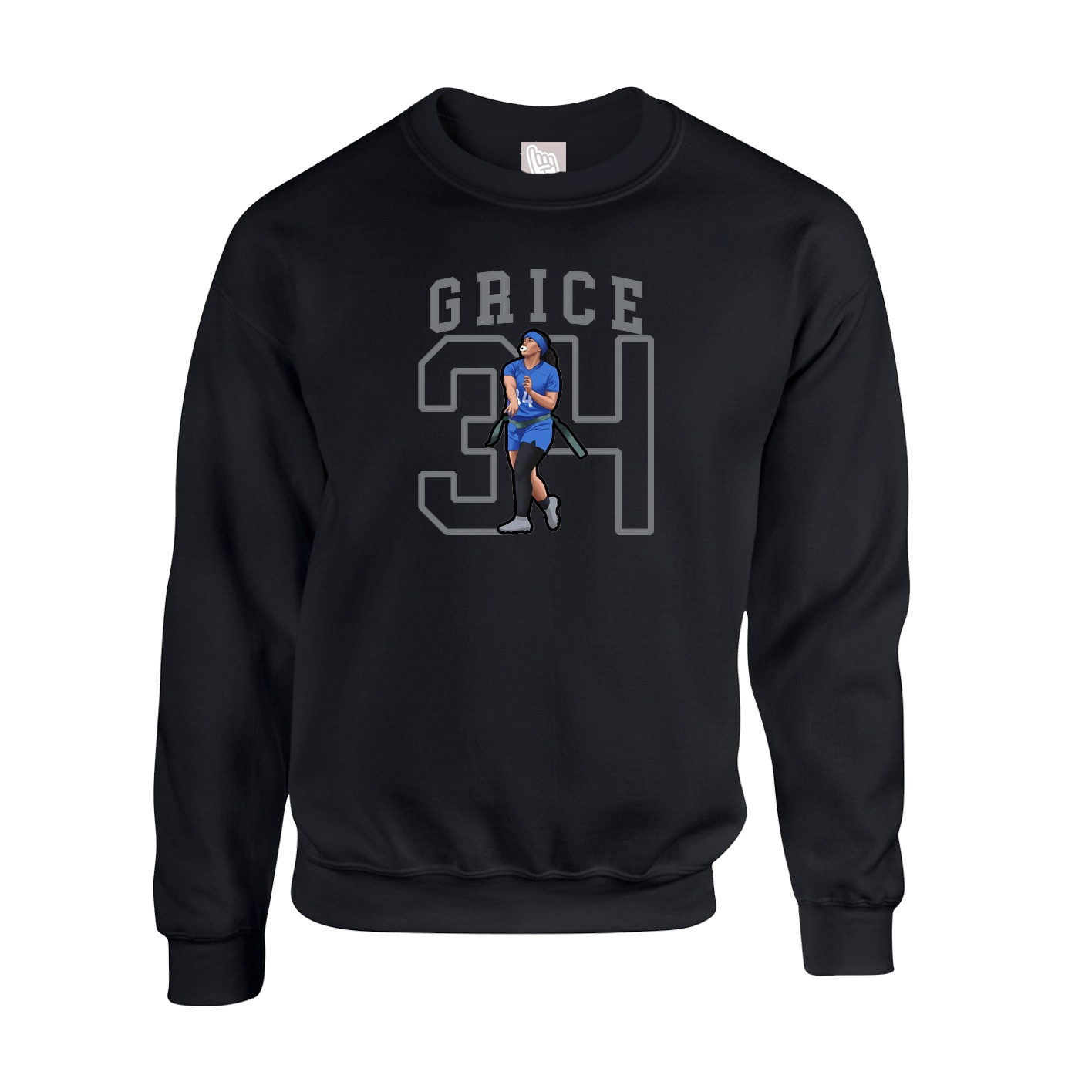 Fleece Crew — Shirsey in Black