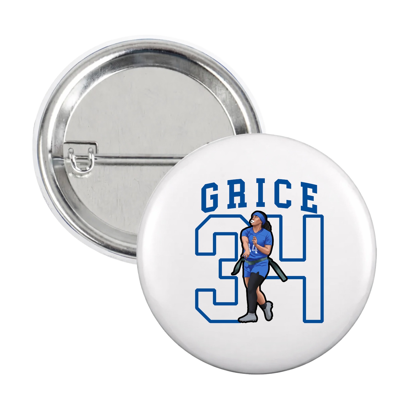 Game Day Button — Shirsey in White