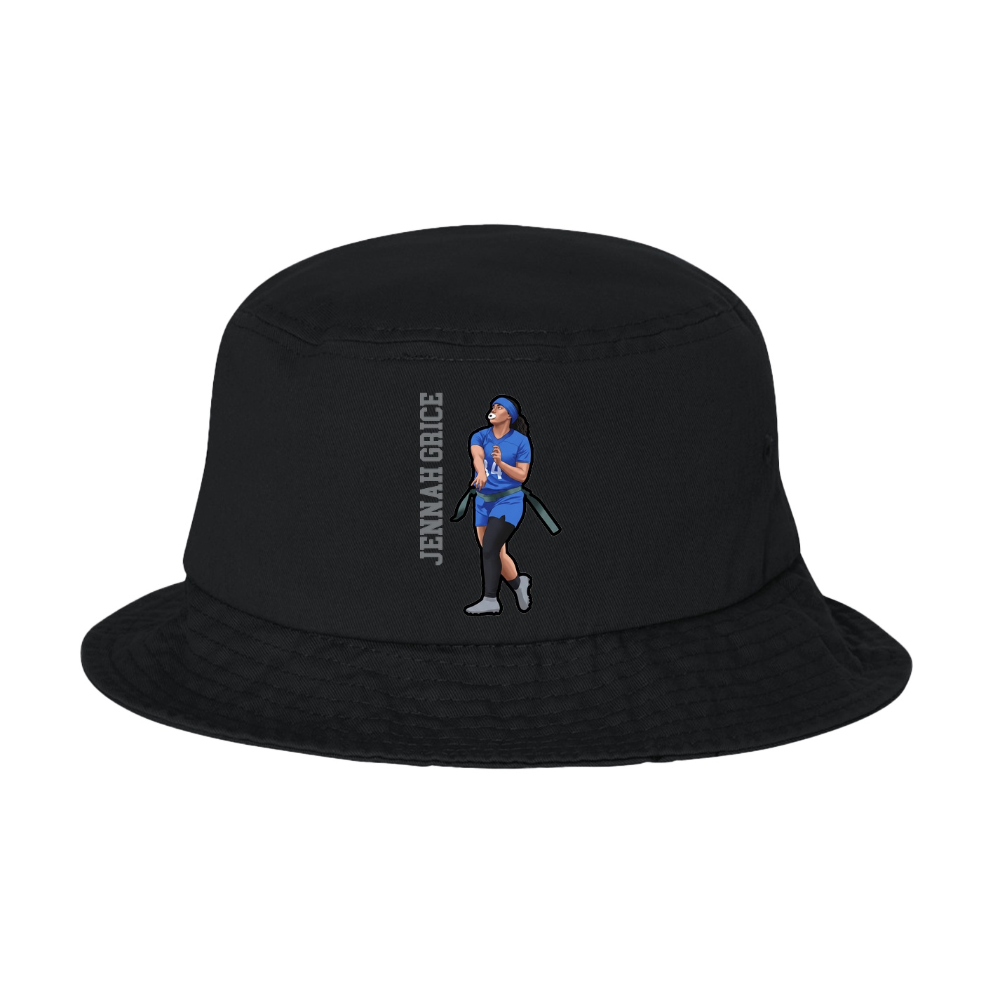Bucket Cap — Name Vertical in Black