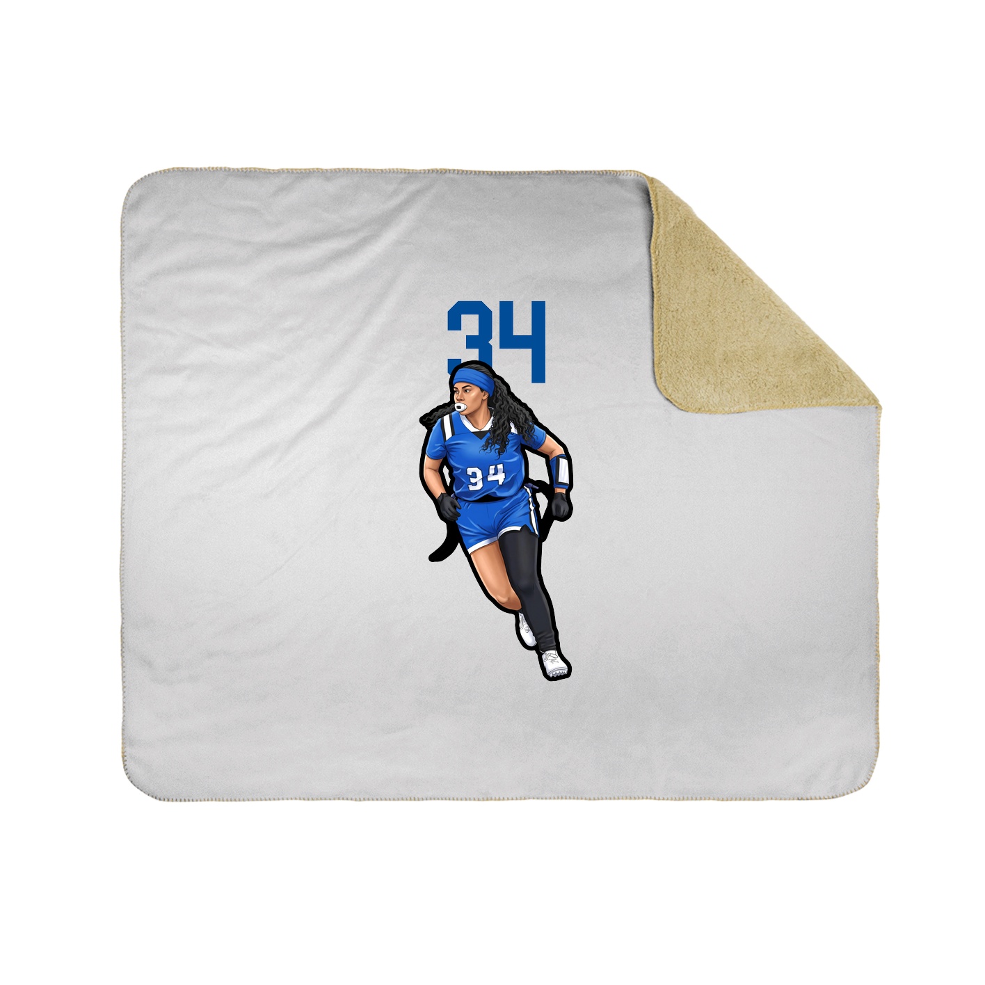 50x60 Sherpa Lined Throw Blanket