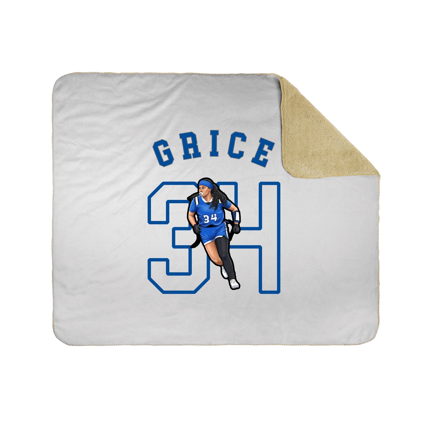 50x60 Sherpa Lined Throw Blanket