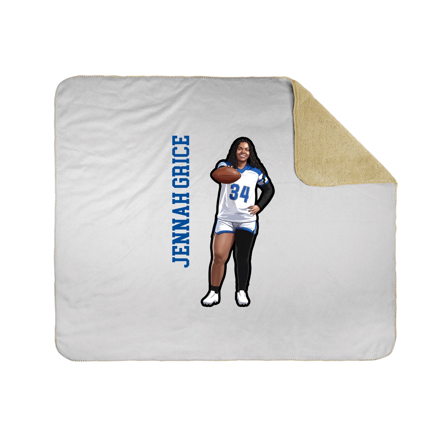 50x60 Sherpa Lined Throw Blanket