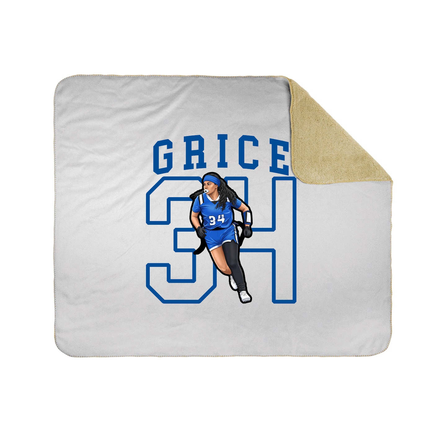 50x60 Sherpa Lined Throw Blanket