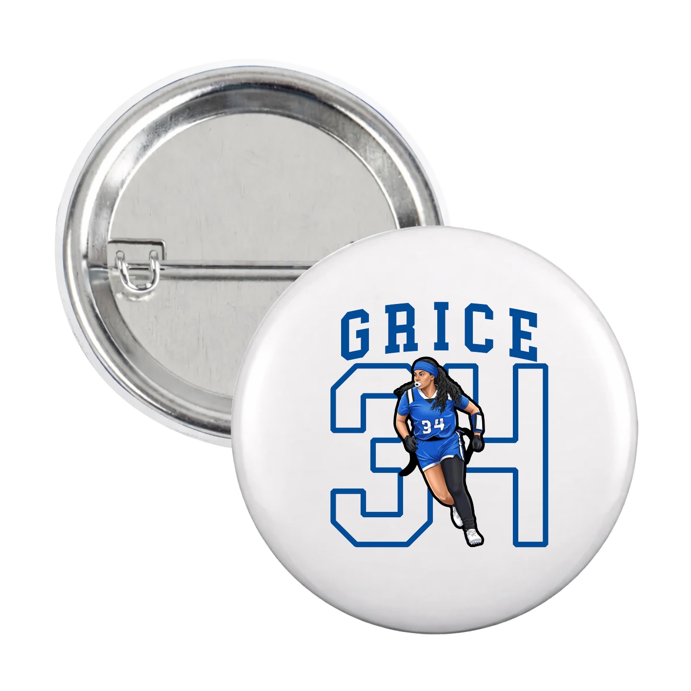 Game Day Button — Shirsey in White