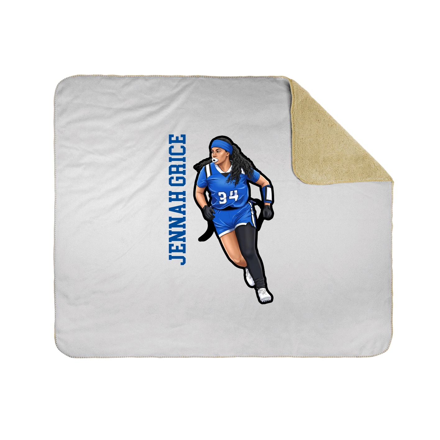 50x60 Sherpa Lined Throw Blanket