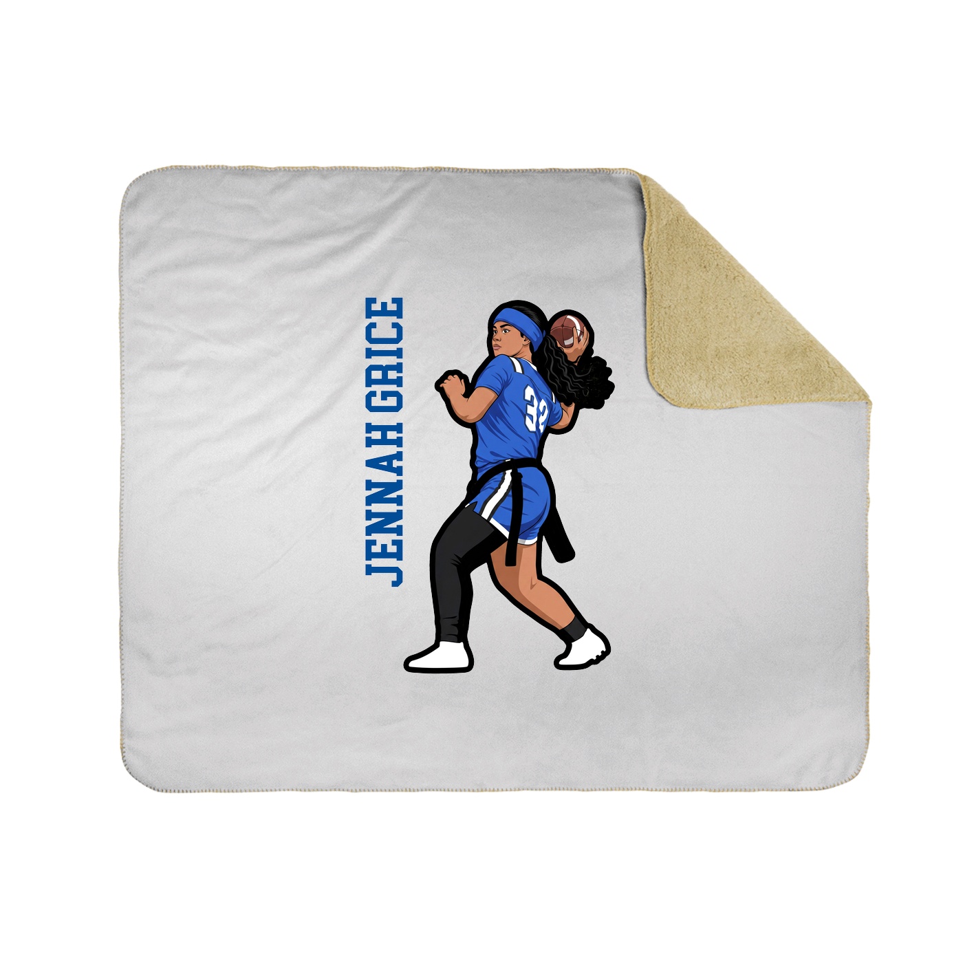 50x60 Sherpa Lined Throw Blanket