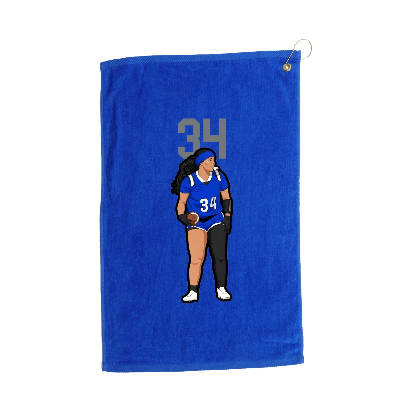 Golf Towel — Number Top in Royal