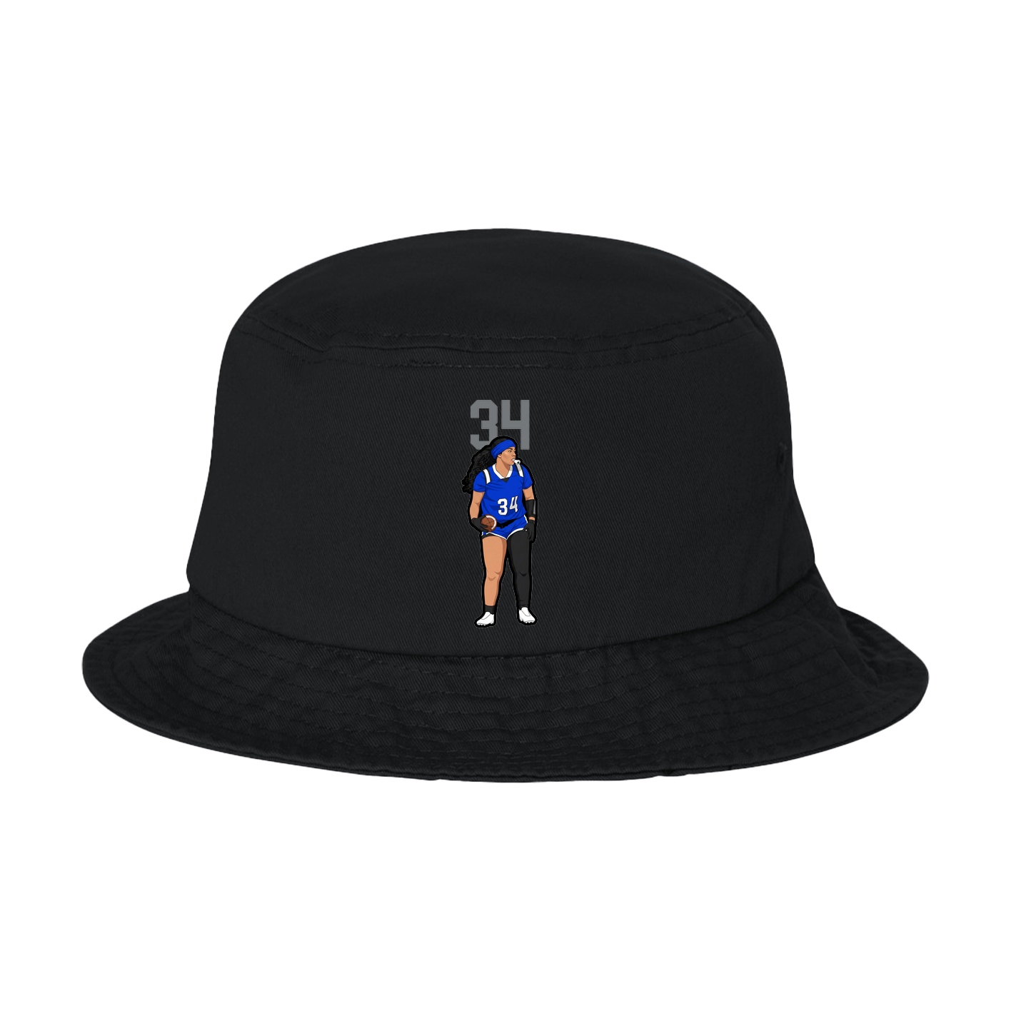 Bucket Cap — Number Top in Black