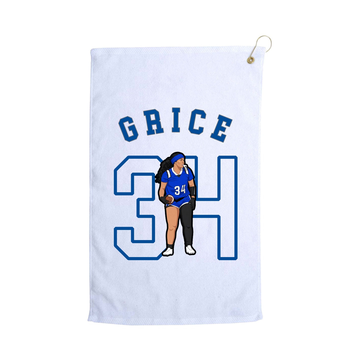 Golf Towel — Shirsey Arch in White