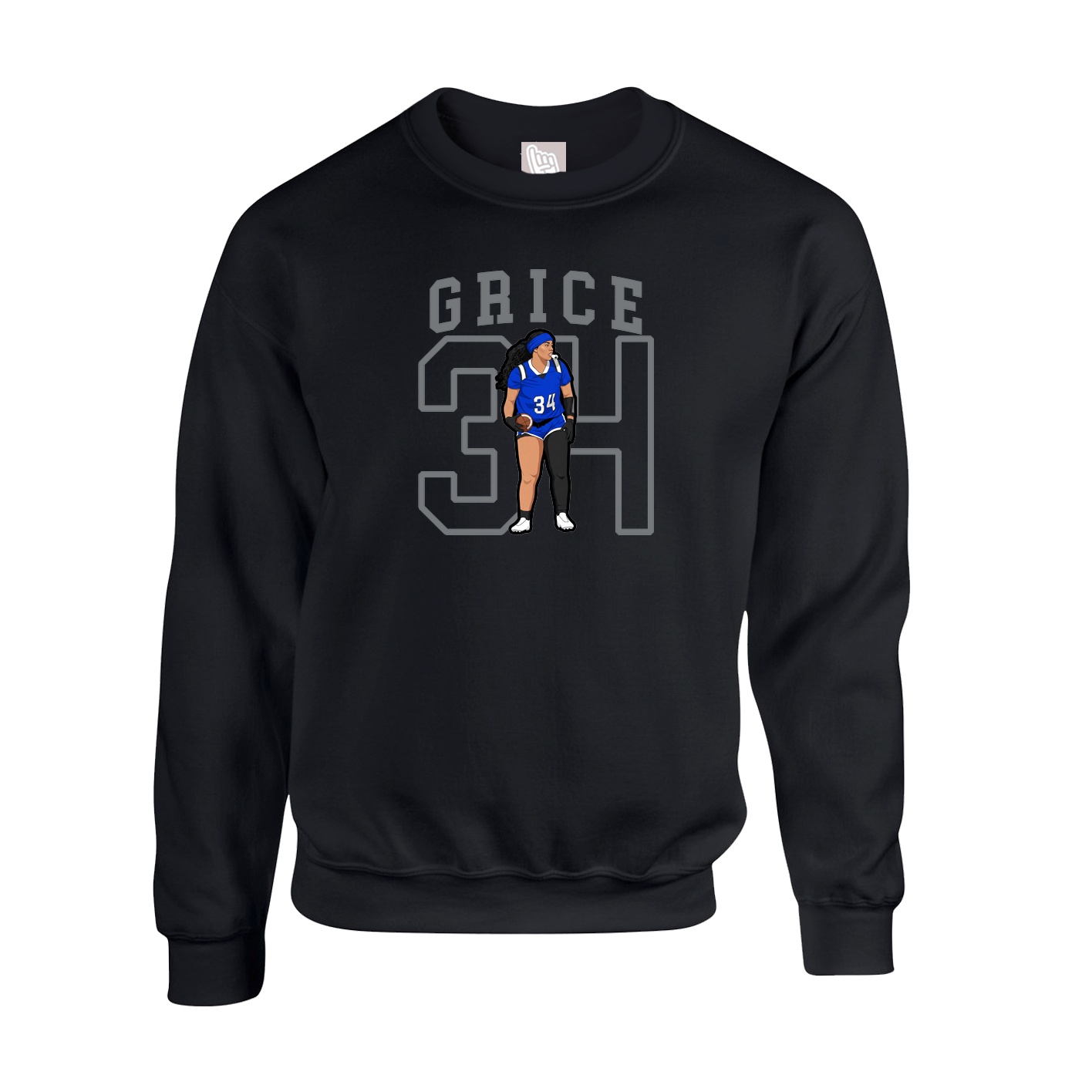 Fleece Crew — Shirsey in Black