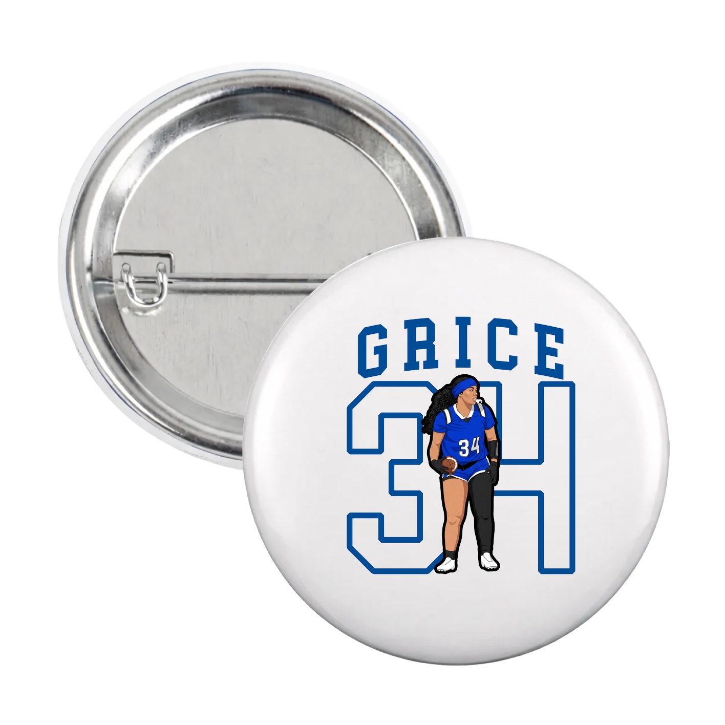 Game Day Button — Shirsey in White