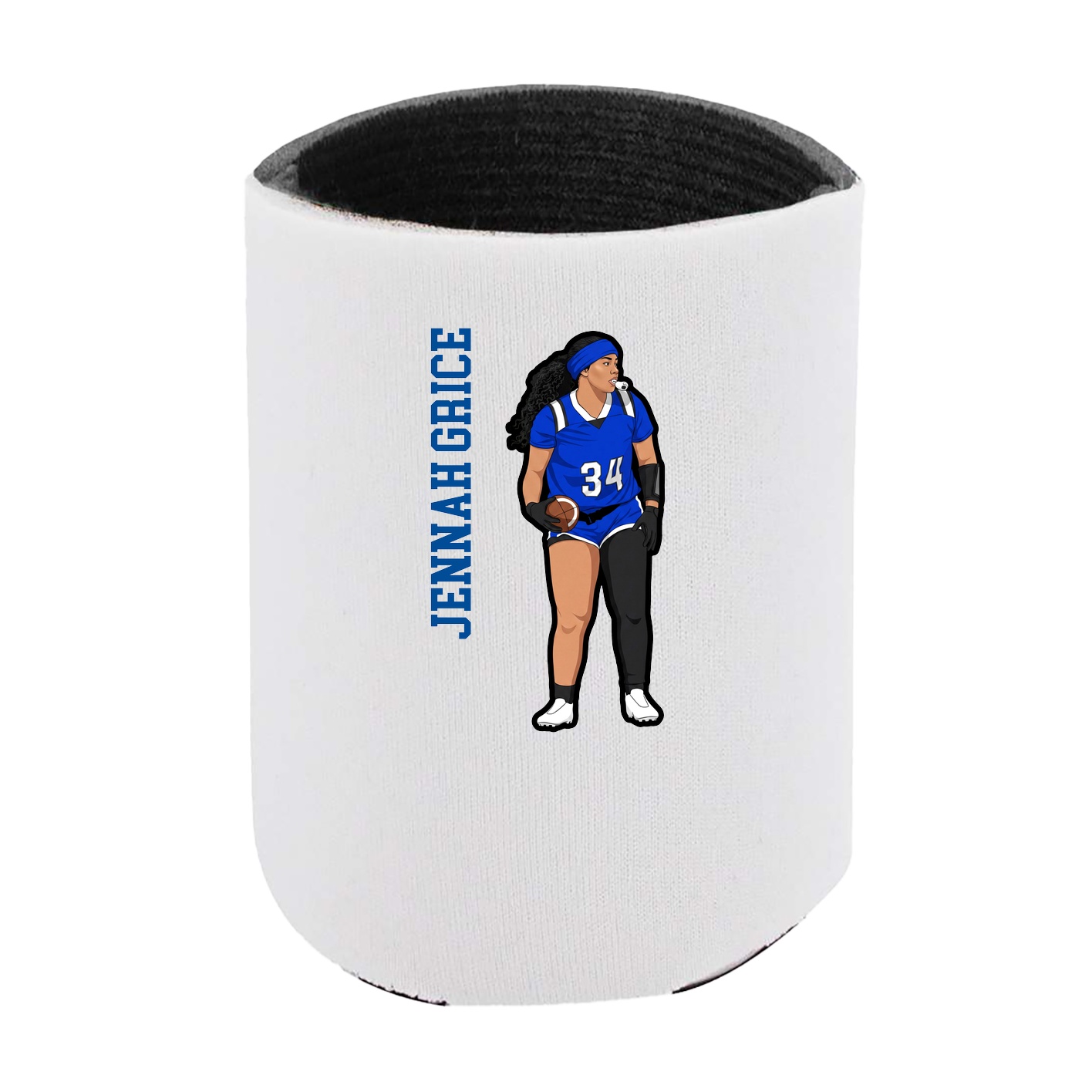 Can Holder — Name Vertical in White