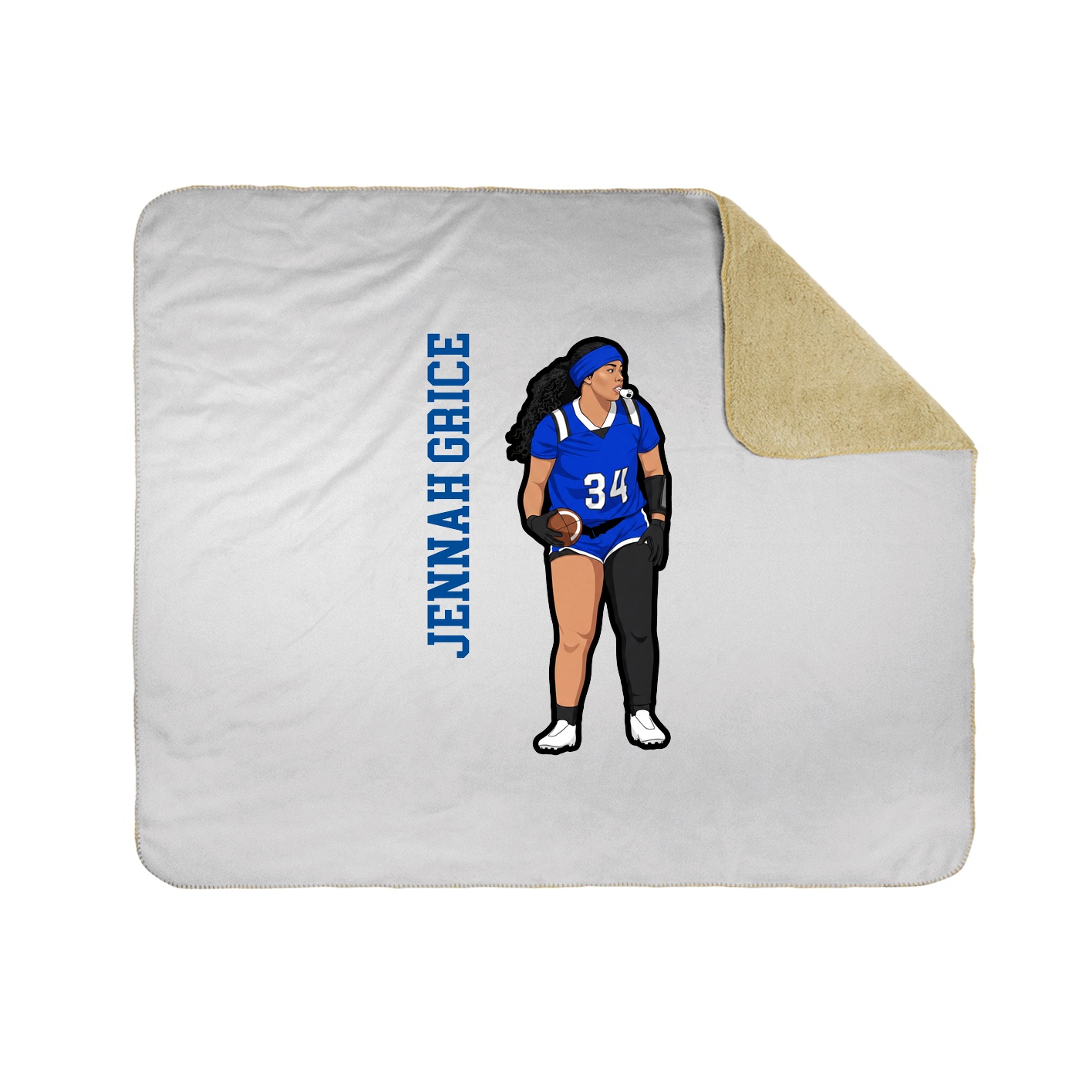 50x60 Sherpa Lined Throw Blanket