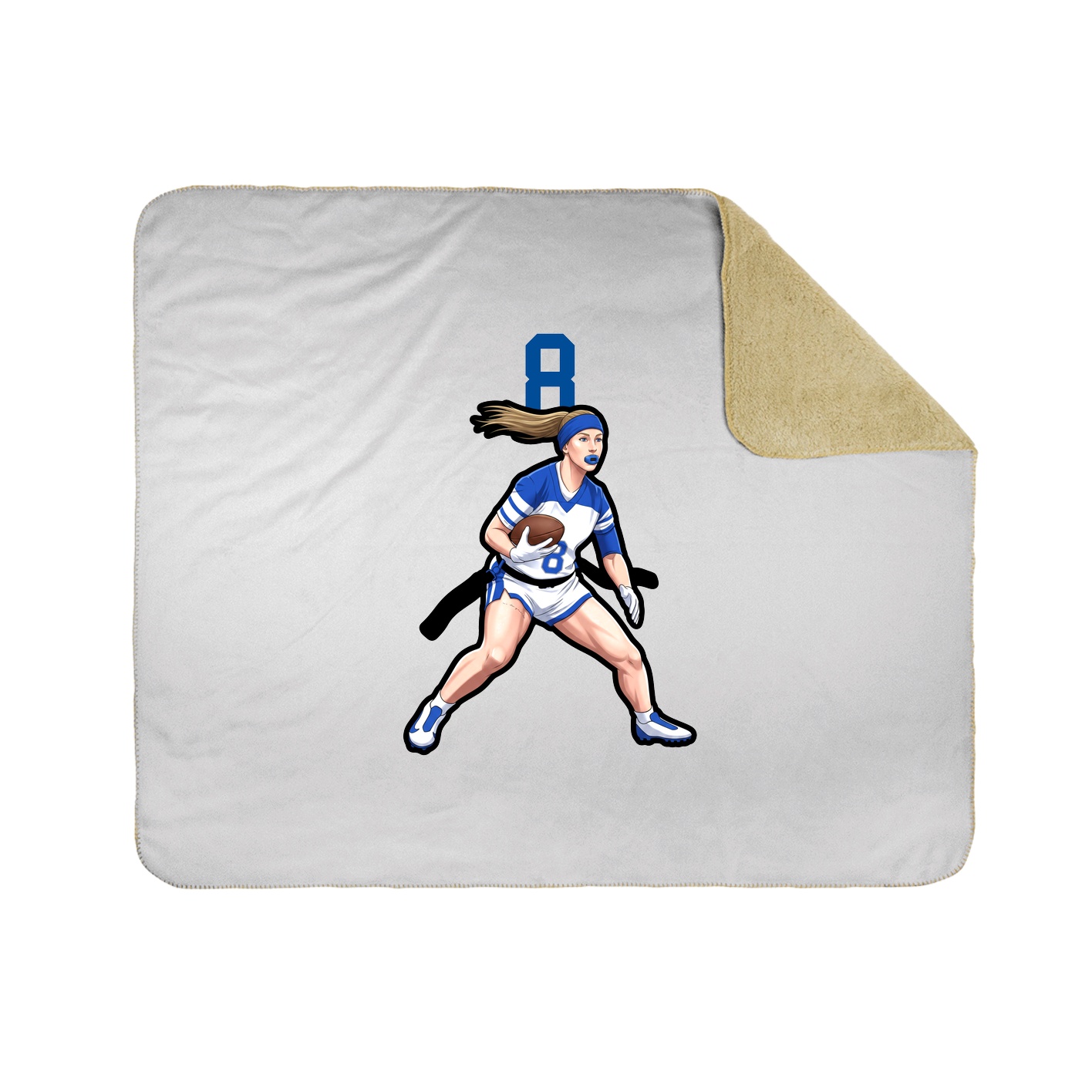 50x60 Sherpa Lined Throw Blanket