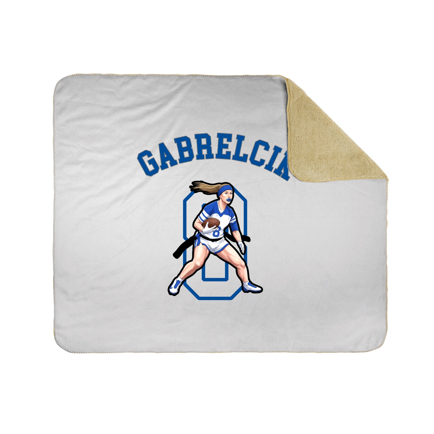 50x60 Sherpa Lined Throw Blanket