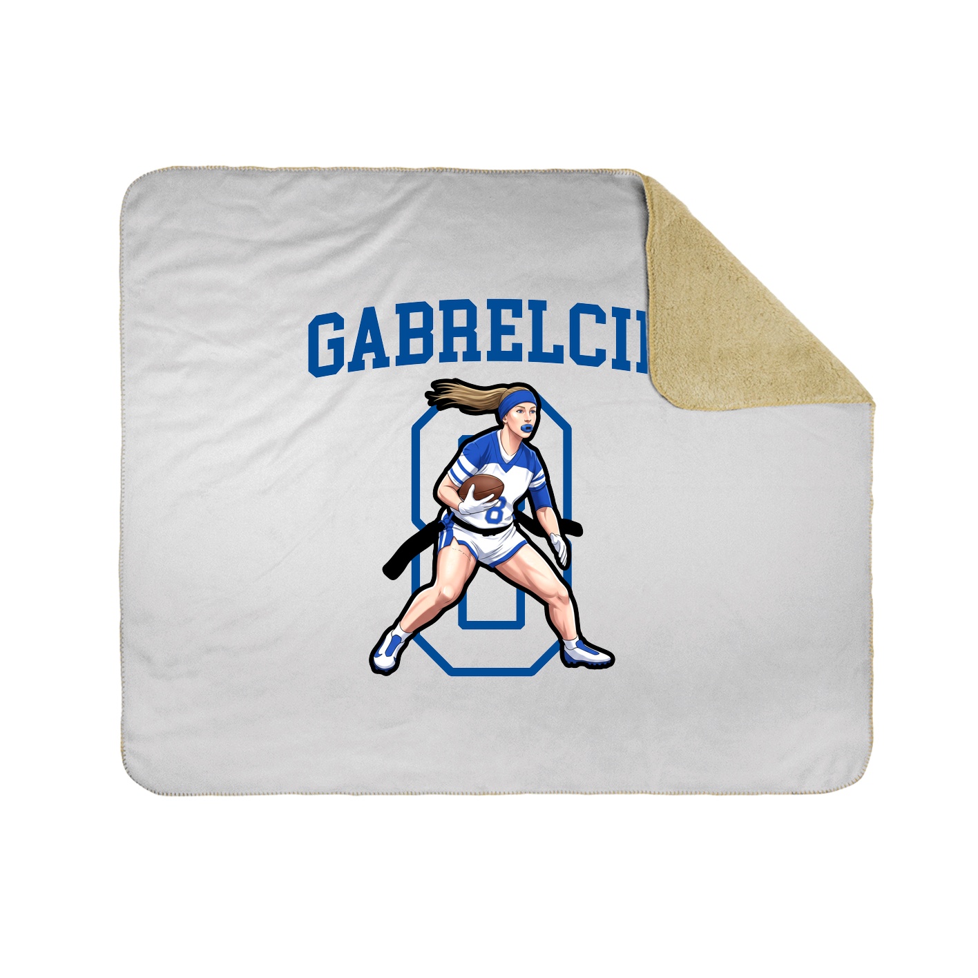 50x60 Sherpa Lined Throw Blanket