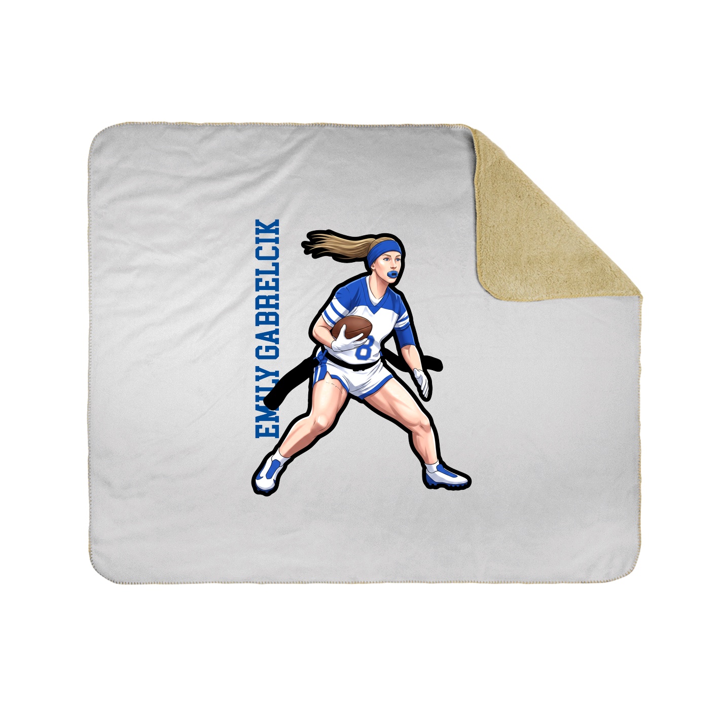 50x60 Sherpa Lined Throw Blanket