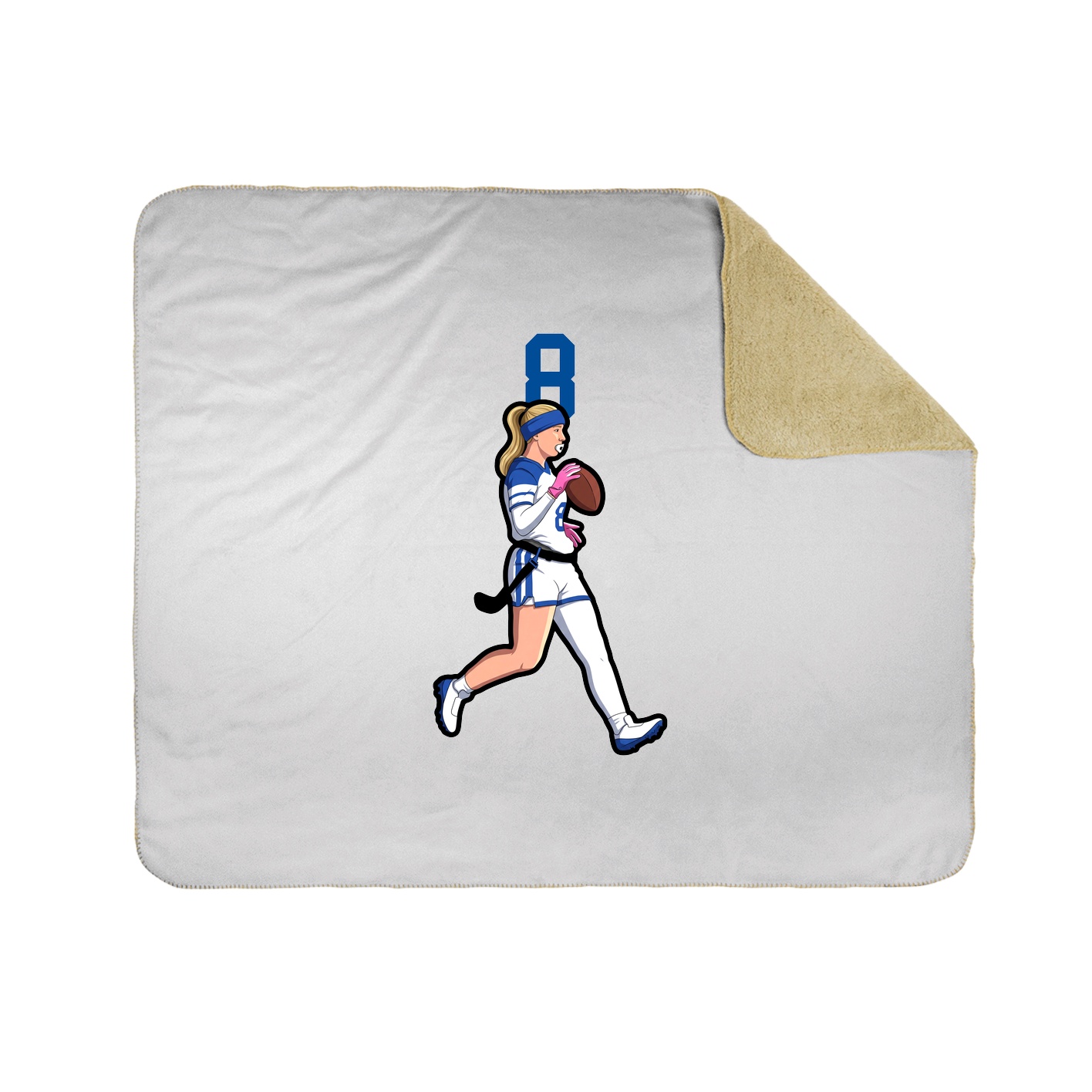 50x60 Sherpa Lined Throw Blanket