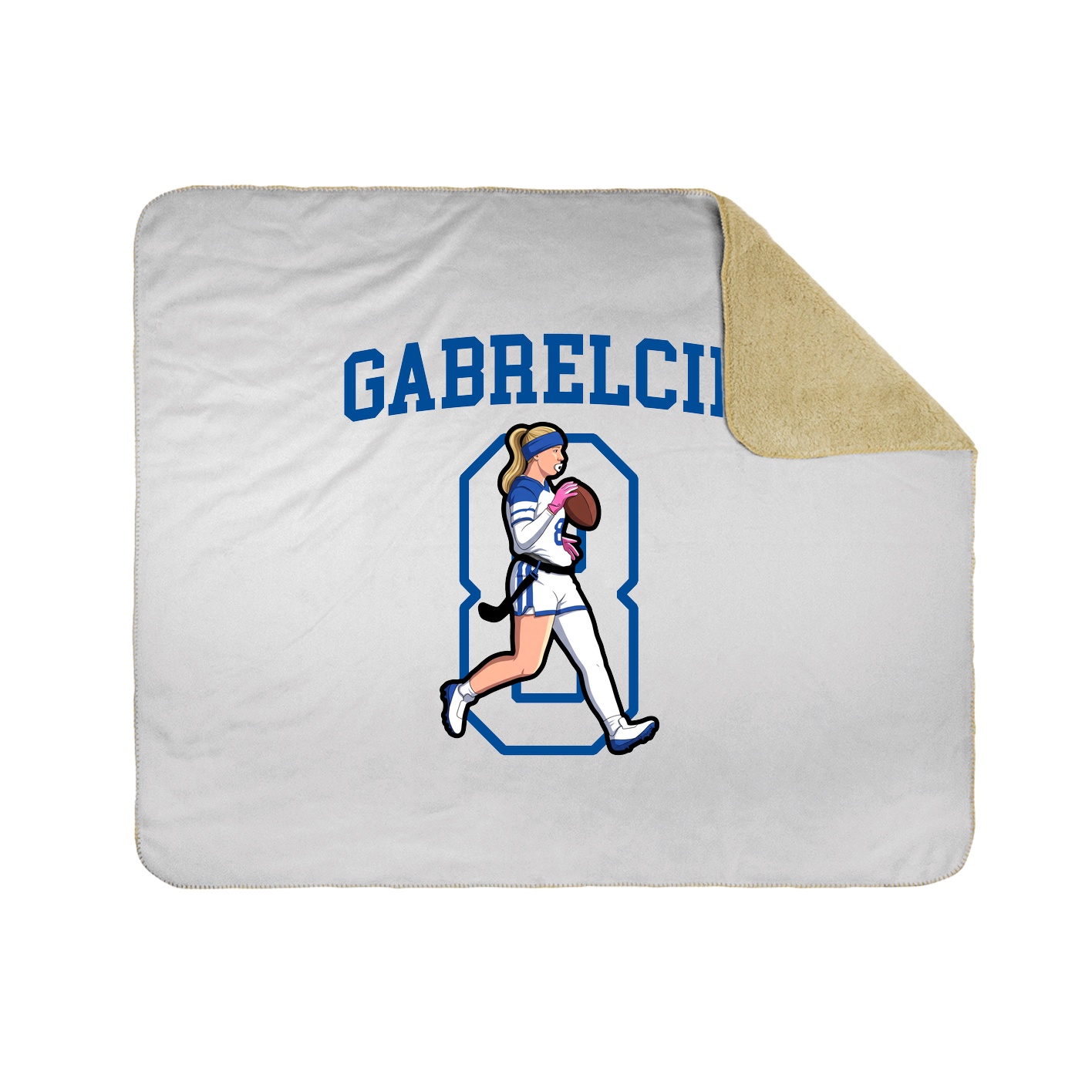 50x60 Sherpa Lined Throw Blanket