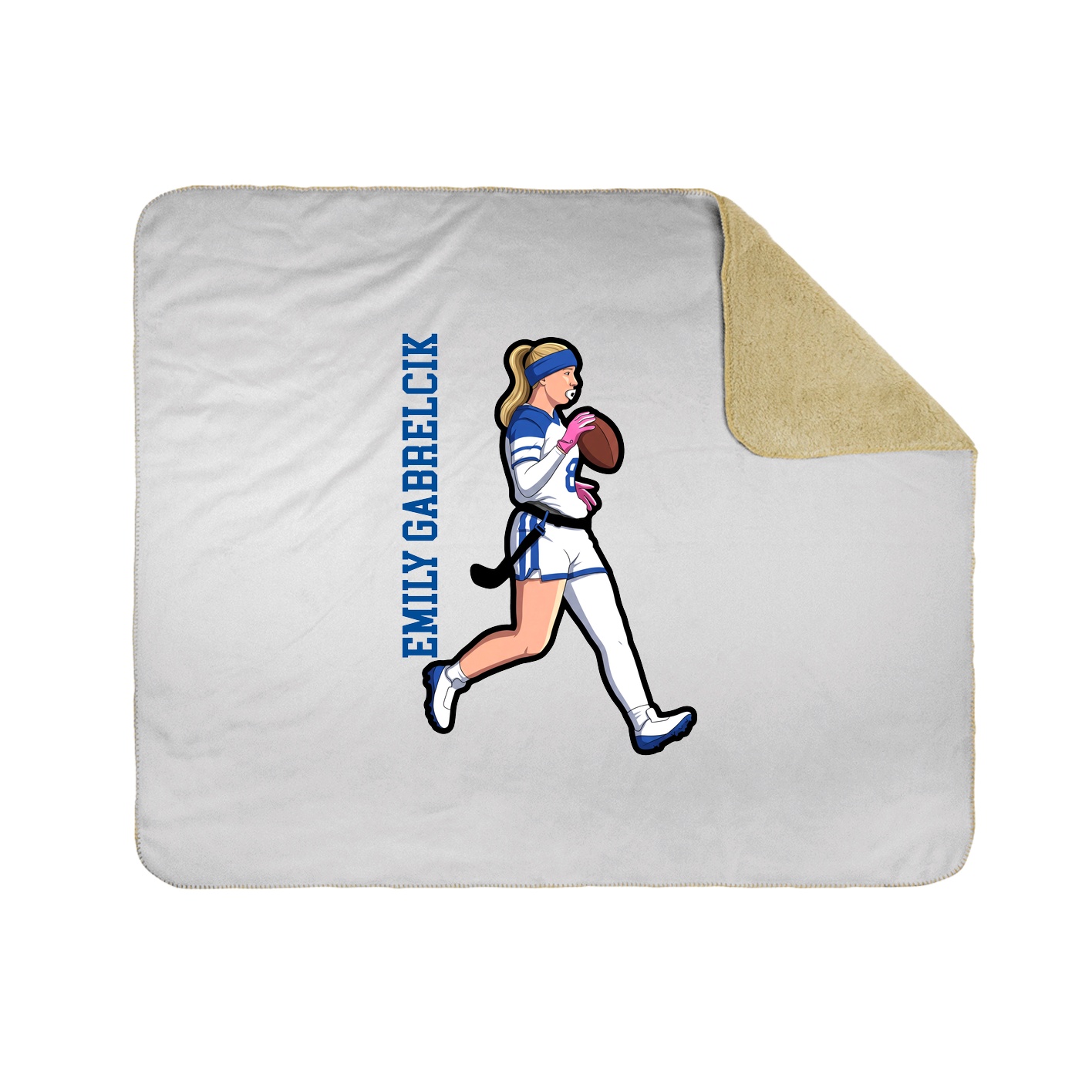 50x60 Sherpa Lined Throw Blanket