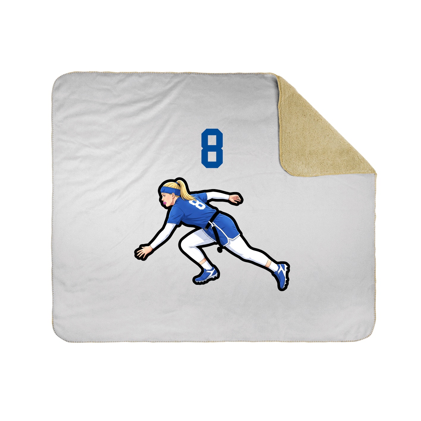 50x60 Sherpa Lined Throw Blanket