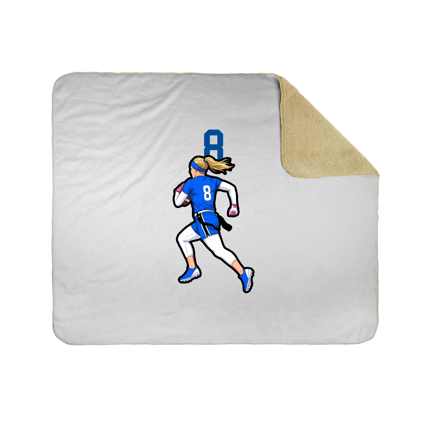 50x60 Sherpa Lined Throw Blanket