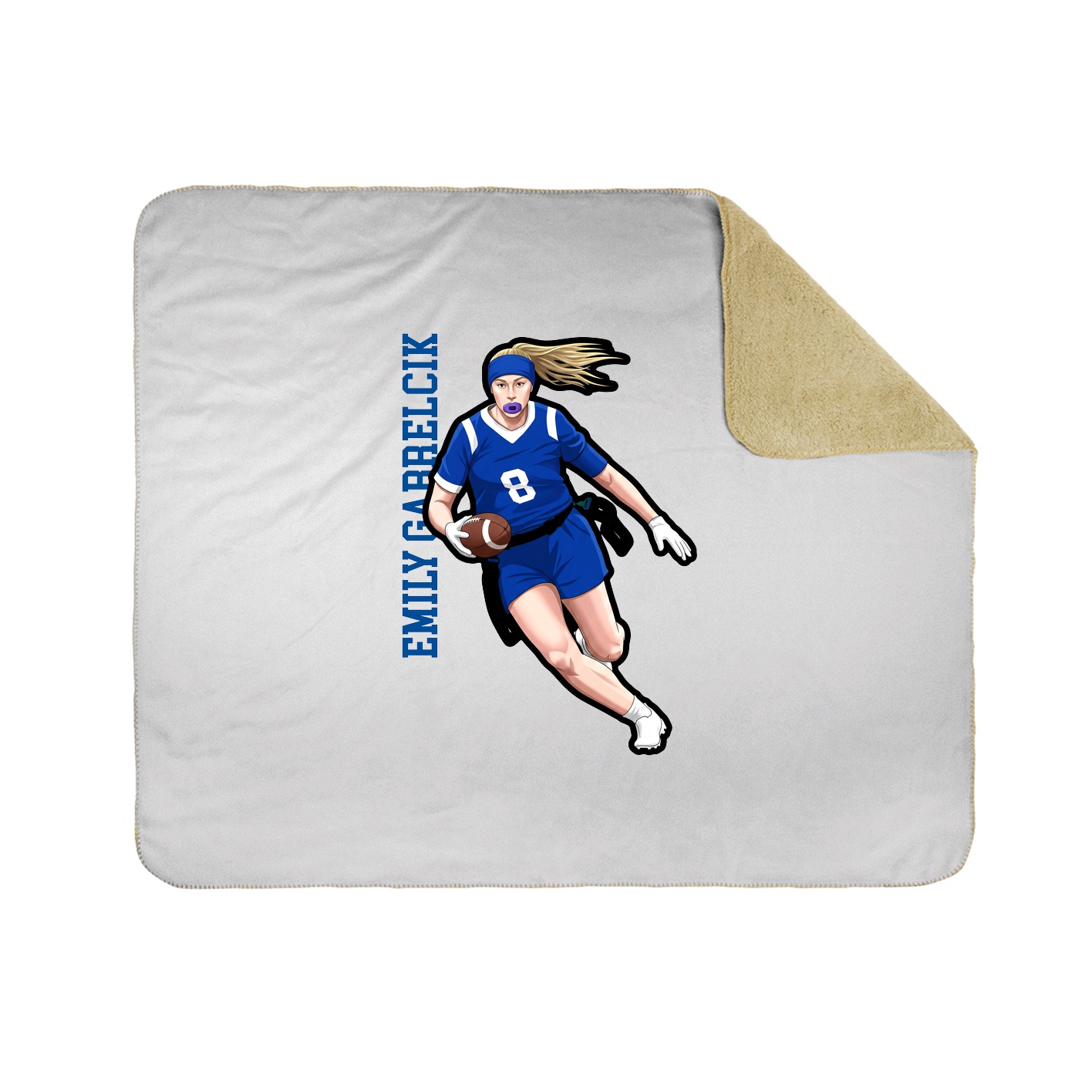 50x60 Sherpa Lined Throw Blanket