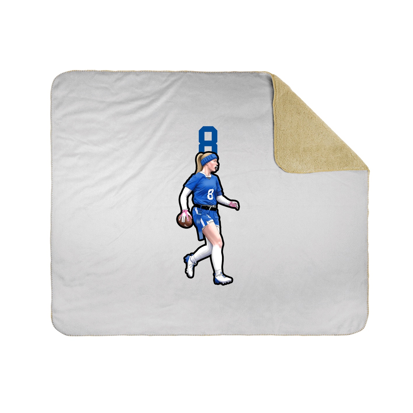 50x60 Sherpa Lined Throw Blanket