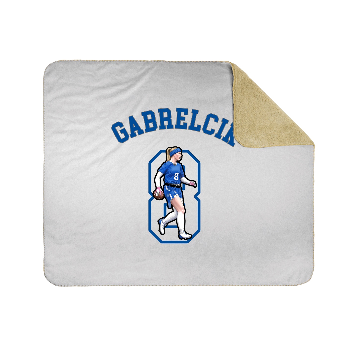 50x60 Sherpa Lined Throw Blanket