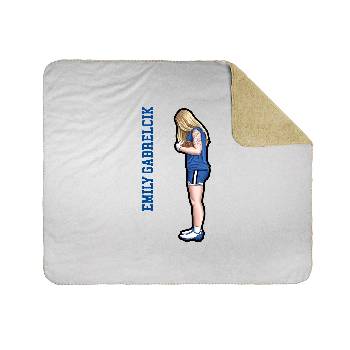 50x60 Sherpa Lined Throw Blanket