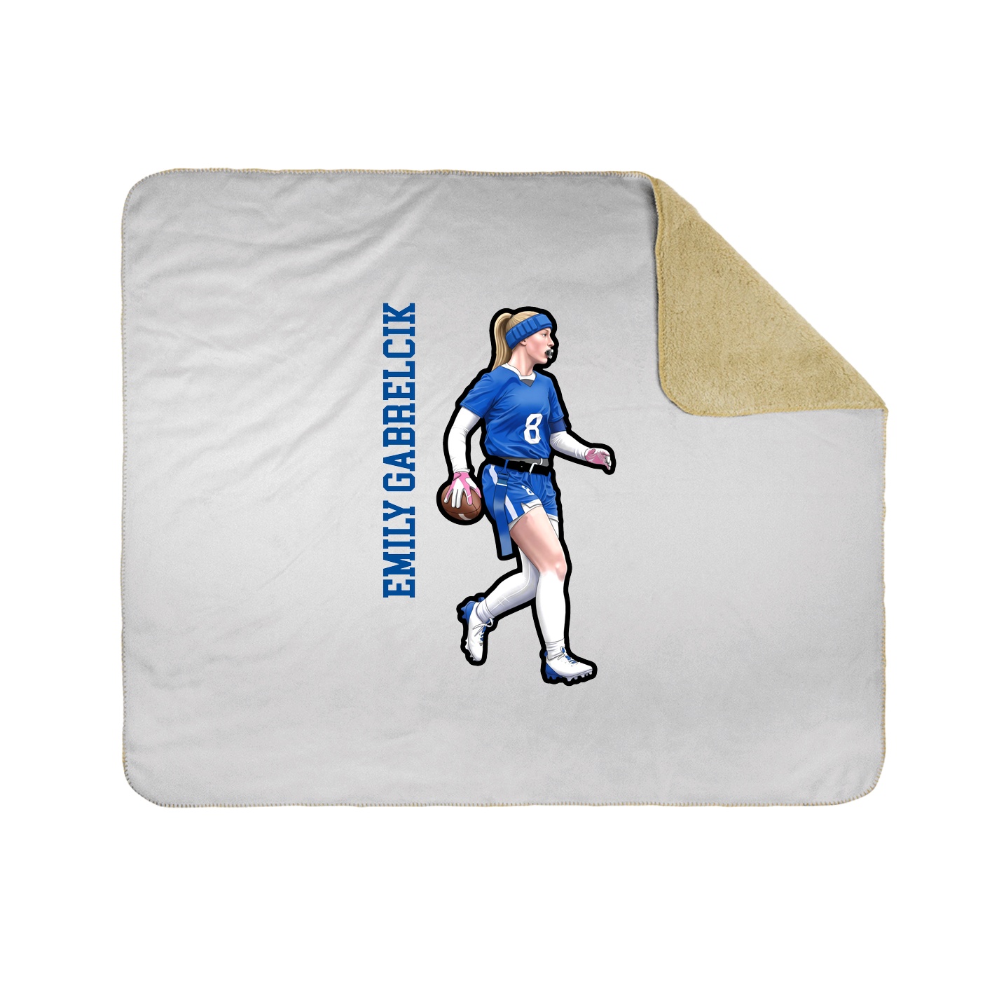 50x60 Sherpa Lined Throw Blanket