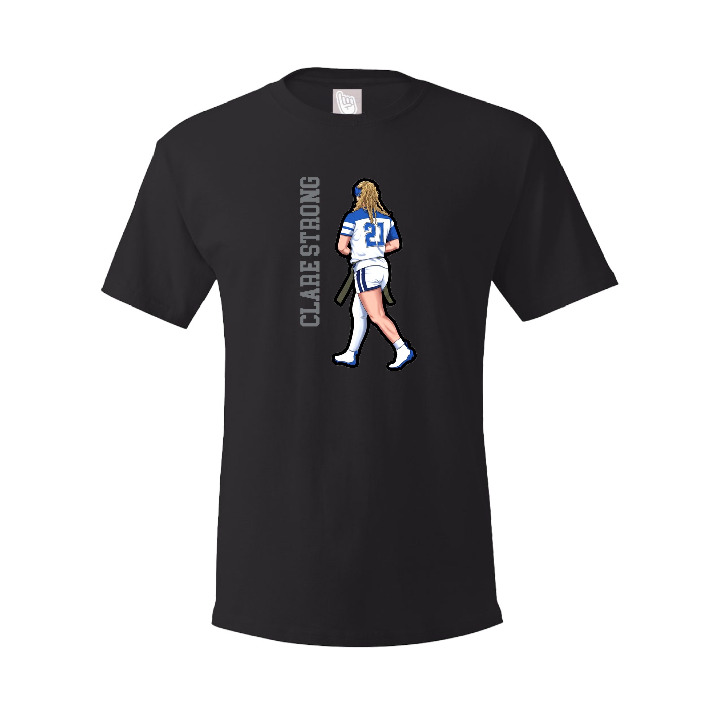 Youth Tee — Name Vertical in Black