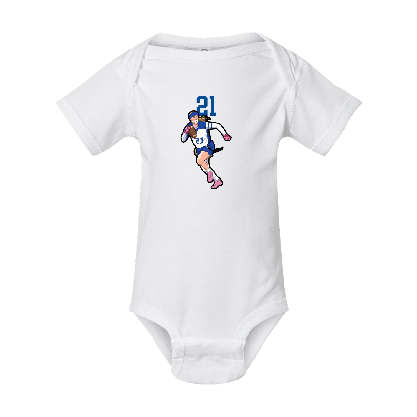 Baby Onesie — Number Top in White