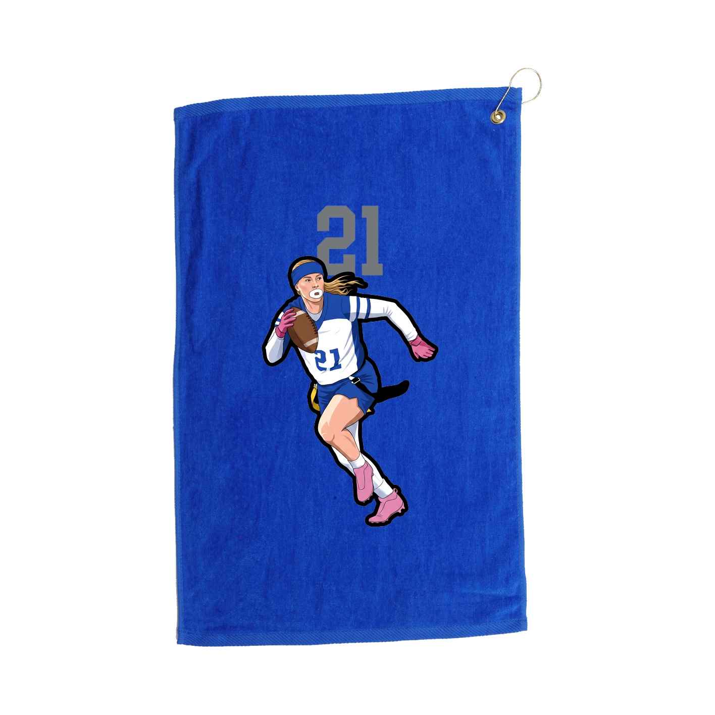Golf Towel — Number Top in Royal