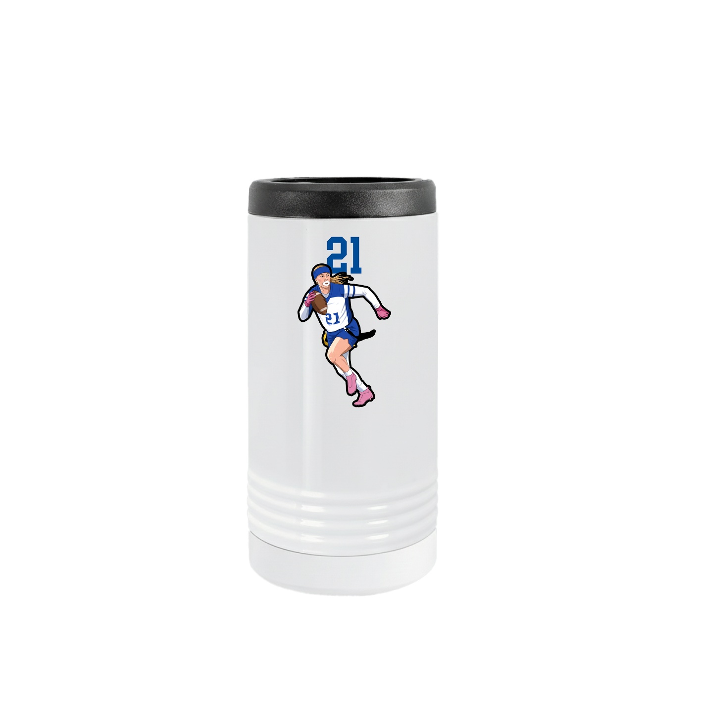 Slim Beverage Holder — Number Top in White