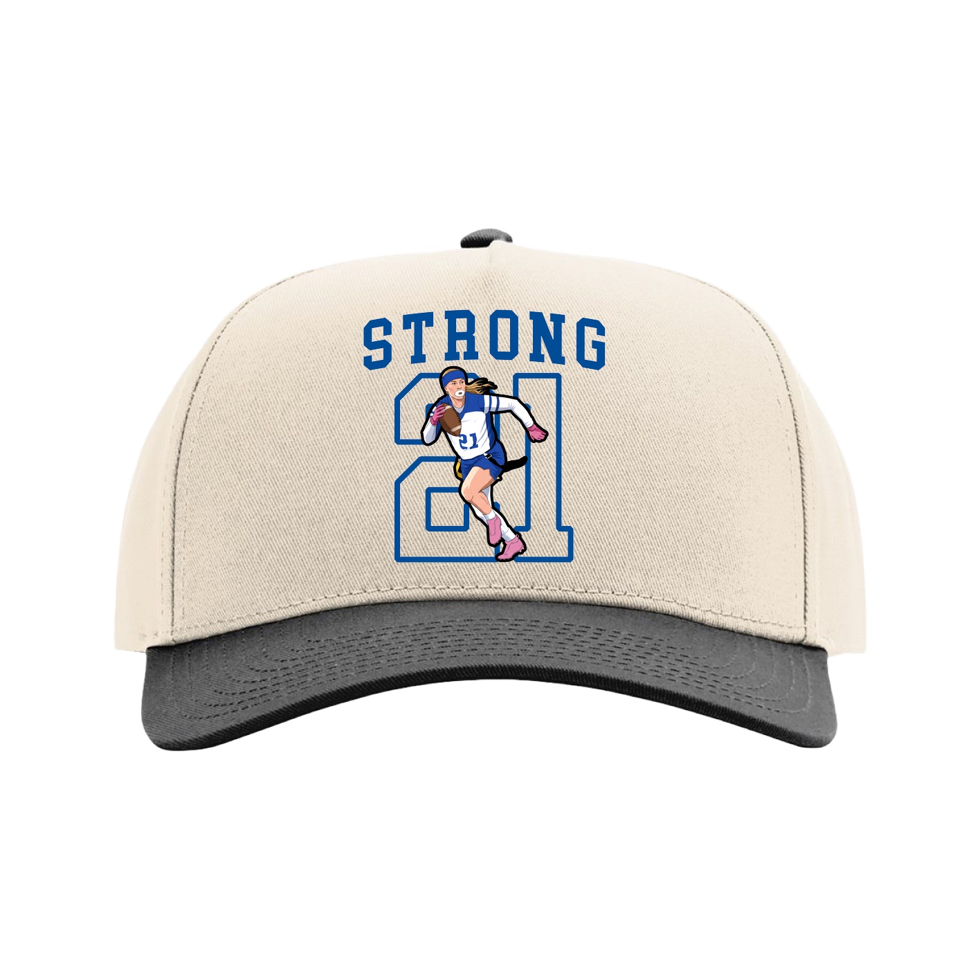 Full Fabric Five-Panel Champ Cap